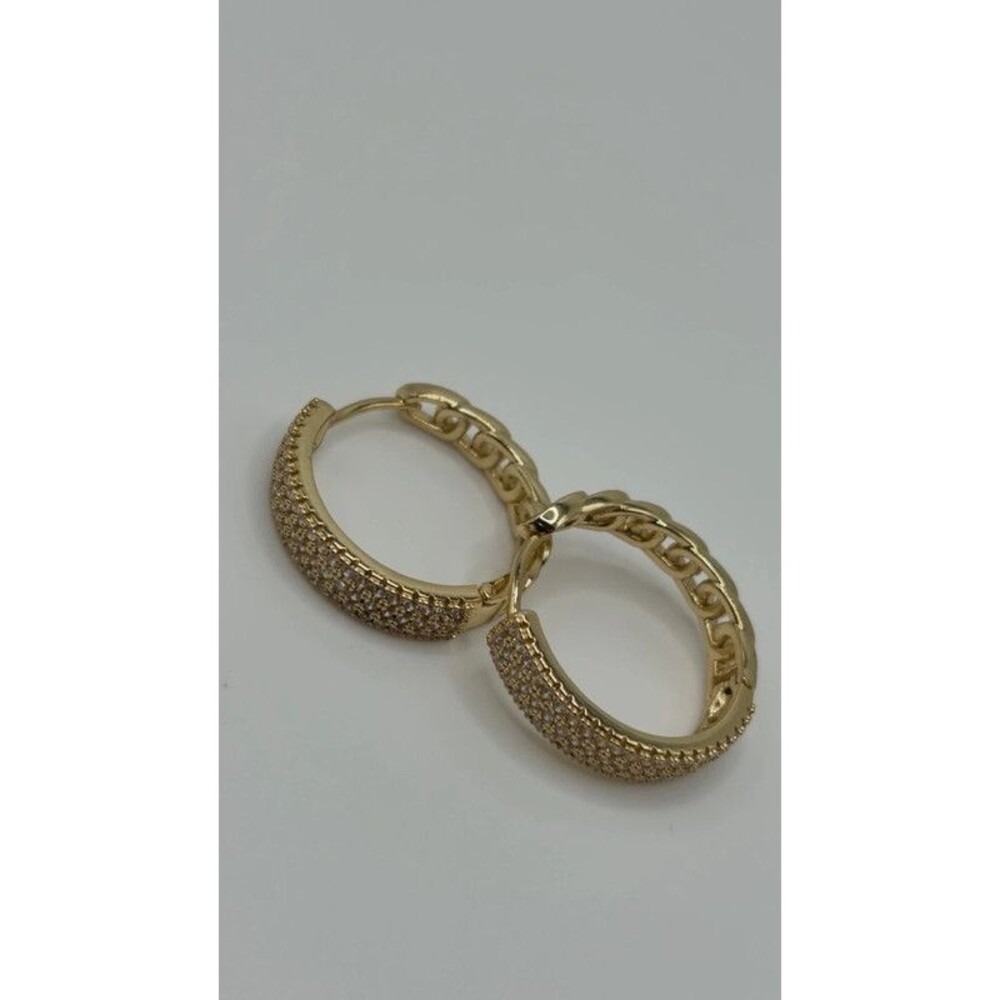 Hermosos aracada chapadas en oro 14k